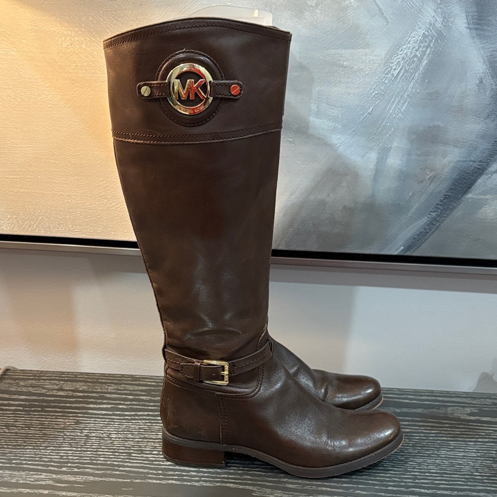 Michael Kors Brown Leather Women’s Boots